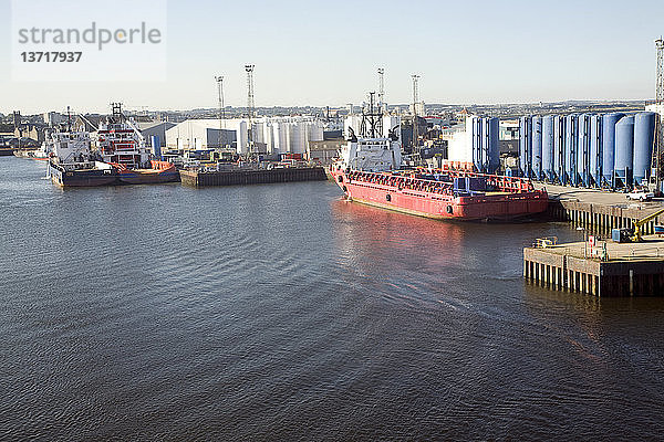 Hafenhafen  Aberdeen  Schottland