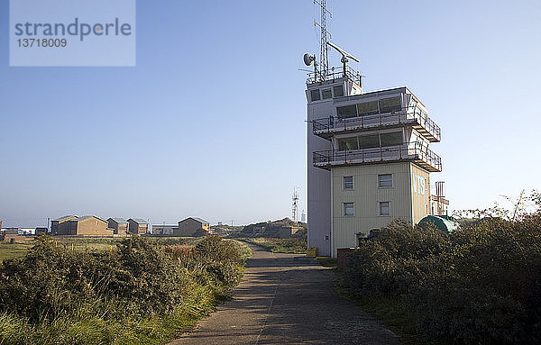 VTS-Schiffsverfolgungsdienst Humber-Lotsengebäude  Spurn Head  Yorkshire  England