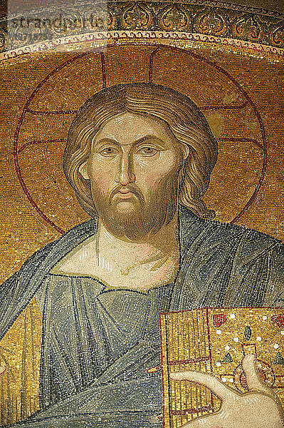 Kirche des Heiligen Erlösers von Chora. Dachmosaik von Christus dem Pantokrator