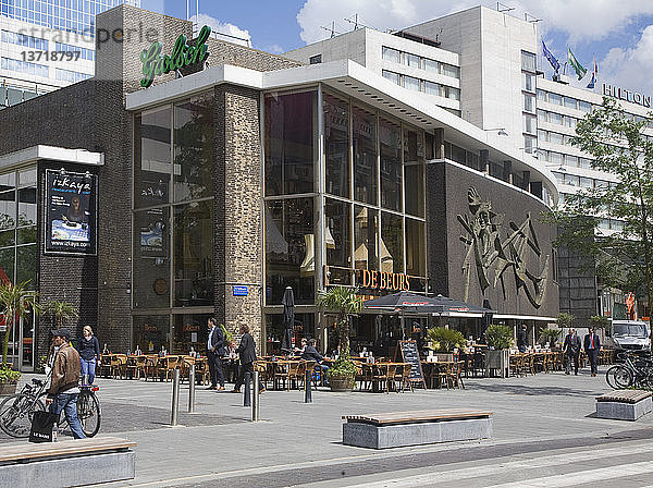 De Beurs Restaurant-Bar und Hilton Hotel  Stadt Rotterdam  Südholland  Niederlande