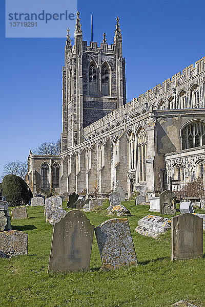 Holy Trinity Church  eine der schönsten Wollkirchen  Suffolk  England