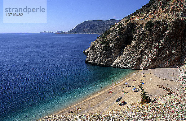 Kaputas-Strand bei Kalkan  Provinz Antalya  Türkei