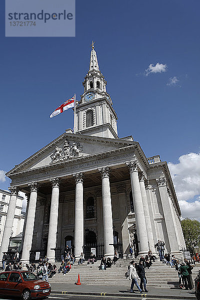 Kirche St. Martin in the Fields  Trafalgar Square  London  England