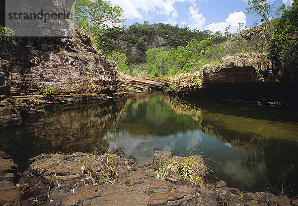 Maguk  Barramundi-Schlucht  ständige Wasserstelle  Kakadu-Nationalpark  Nordterritorium  Australien