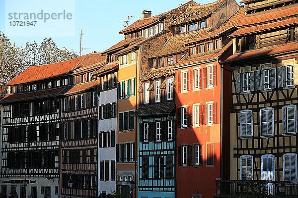 Stadtviertel Petite France in Straßburg  Straßburg  Frankreich.