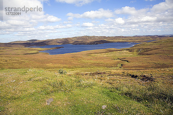 Loch of Burga Water  bei Walls  Festland  Shetlandinseln  Schottland