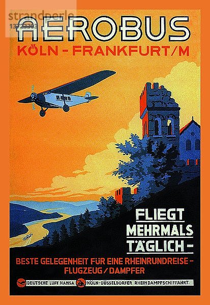 Köln Frankfurt Aerobus & Rheinschloss 1928