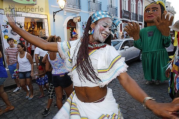 Straßenkarneval von Salvador in Pelourinho.