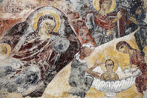 Verfallenes Fresko in der Kirche Santa Maria dell´Alizza  Alezio  Apulien '