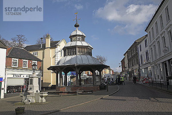 Marktkreuz  North Walsham  Norfolk  England. North Walsham ist eine kleine Marktstadt im Norden von Norfolk.
