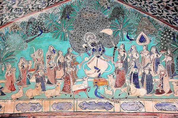 Fresken im Chitra-Shala-Palast (18. und 19.).