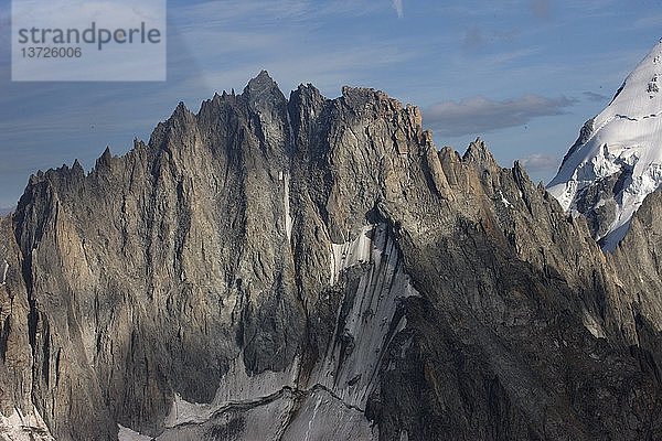 Die Gipfel des Mont Blanc  Frankreich.