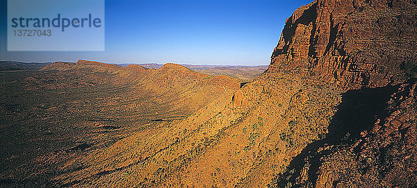 Luftaufnahme  East MacDonnell Ranges bei Alice Springs  Nordterritorium  Australien