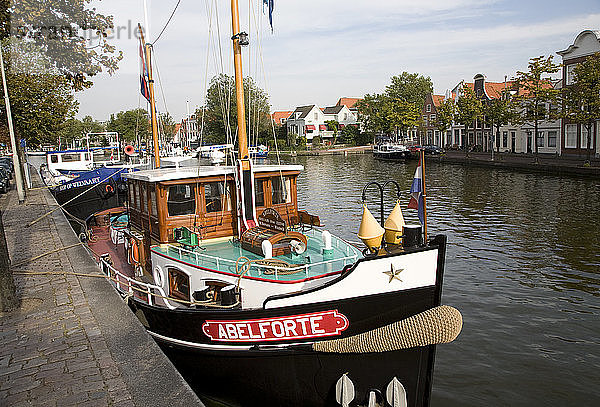 Fluss Spaarne  Haarlem  Holland