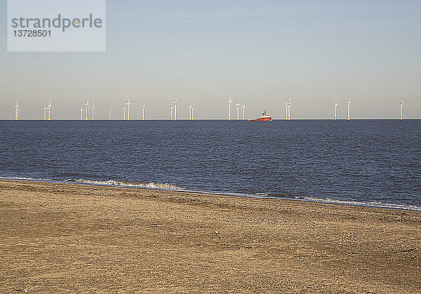 Offshore-Windpark Scroby Sands  Great Yarmouth  Norfolk  England