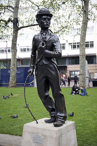 Charlie-Chaplin-Statue  Leicester Square  London  England