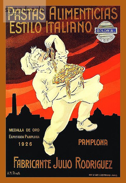 Pasta Alimenticias Estilo Italiano 1926