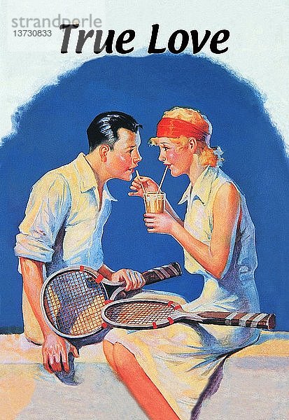 Wahre Liebe: Ein gemeinsamer Milchshake nach dem Tennis