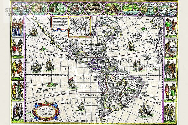 Neue Karte von Amerika 1650