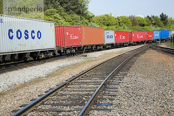 Bahnfrachtterminal  Hafen von Felixstowe  Suffolk