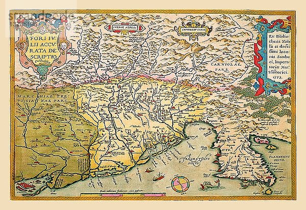 Karte von Südeuropa 1602