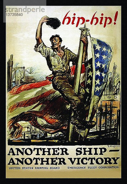 Hipp-hipp! Ein weiteres Schiff - ein weiterer Sieg 1918