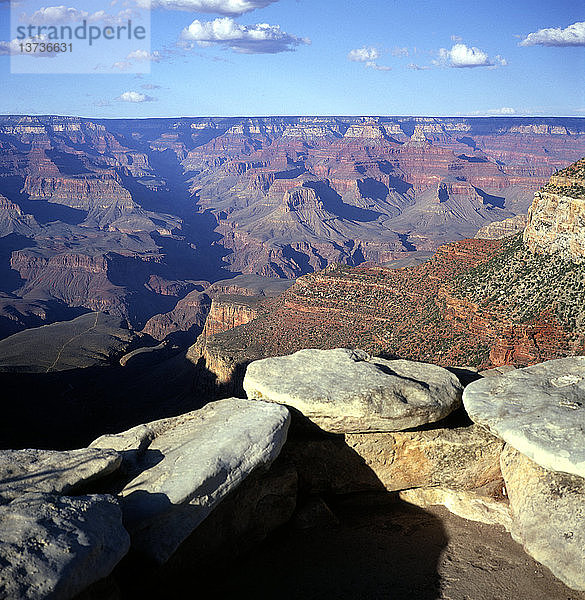 Der Grand-Canyon-Nationalpark vom Südrand aus gesehen  Arizona  USA