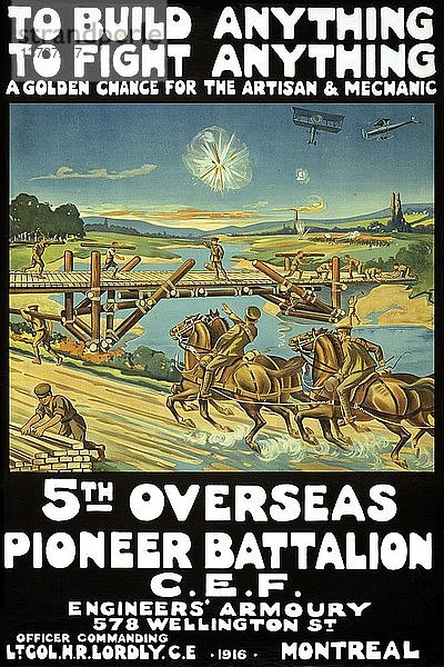 Alles zu bauen  alles zu bekämpfen ... 5. Pionierbataillon in Übersee  C.E.F. 1916