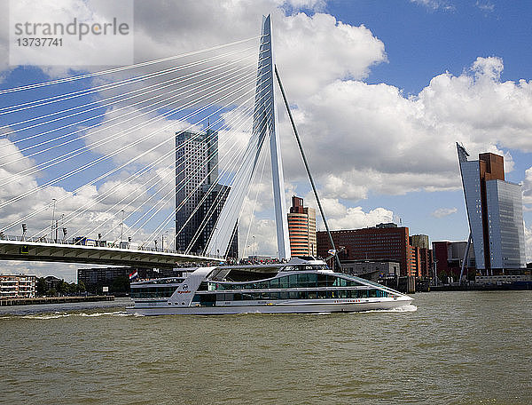 Erasmusbrug  Erasmusbrücke  über die Maas  Rotterdam  Niederlande