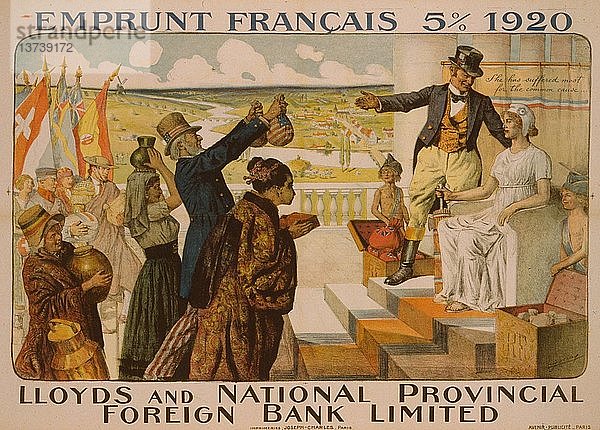 Emprunt Franais 5 Prozent 1920 - Lloyds und National Provincial Foreign Bank Limited 1920