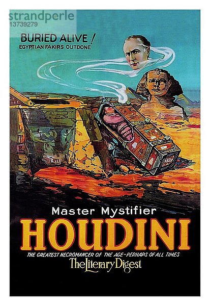 Literary Digest: Houdini lebendig begraben