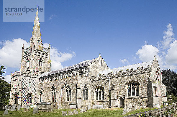 Kirche der Heiligen Maria  Dorf Woolpit  Suffolk  England