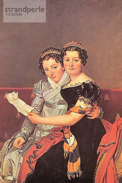 Porträt der Töchter von Joseph Bonaparte 1790