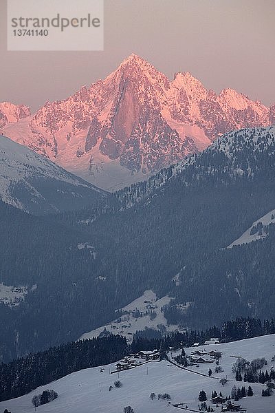 Mont-Blanc-Gebirge  Die Grüne Nadel  Frankreich.