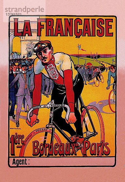 Francaise: Bordeaux-Paris-Radrennen 1899