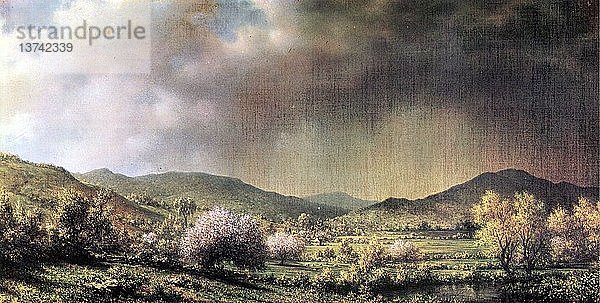 Frühlingsregen  das Tal von Connecticut 1855