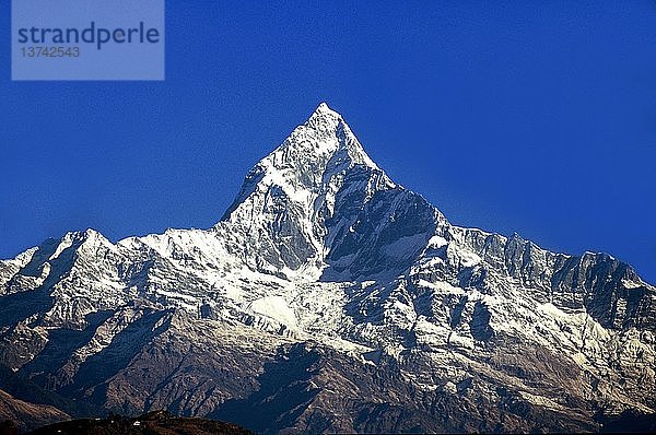 Machha Puchhare von Pokhara  Nepal  aus gesehen.