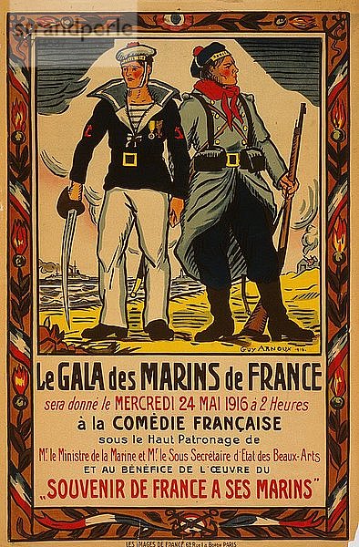 Le gala des marins de France . . . la Comdie Franaise; Gala für französische Seeleute . . . in der Comdie Franaise. 1916'