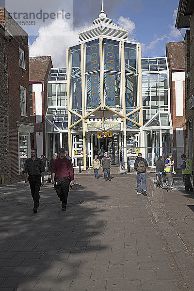 Cornhill Einkaufszentrum  Bury St Edmunds  Suffolk  England