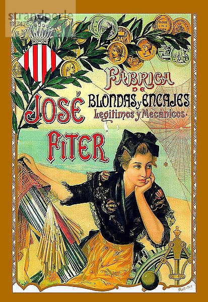 Jose Fiter: fabricas blondas y encajes legitimos y mecanicos 1900
