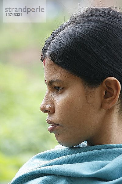 Nepalesische Frau  Kathmandu  Nepal.