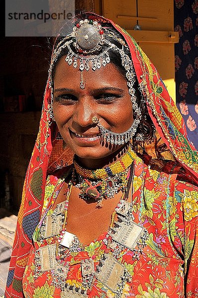 Rajasthanische Frau.