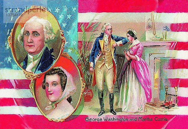 George Washington und Martha Curtis