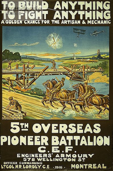 Alles zu bauen  alles zu bekämpfen ... 5. Pionierbataillon in Übersee  C.E.F. 1916