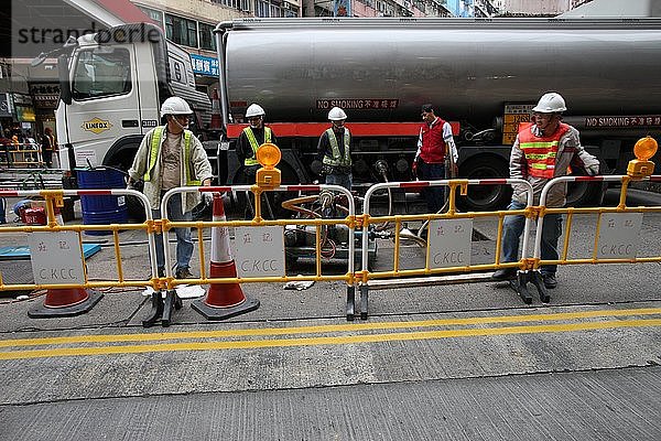 Beschäftigte in Hongkong. China