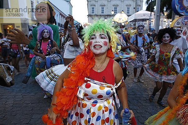 Straßenkarneval von Salvador in Pelourinho.