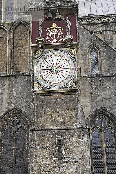 Uhr  Kathedrale von Wells  Somerset  England