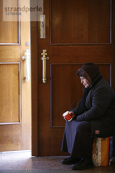 Bettler in der Burgersaalkirche