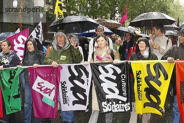 Demonstration gegen die Rentenreform  Frankreich