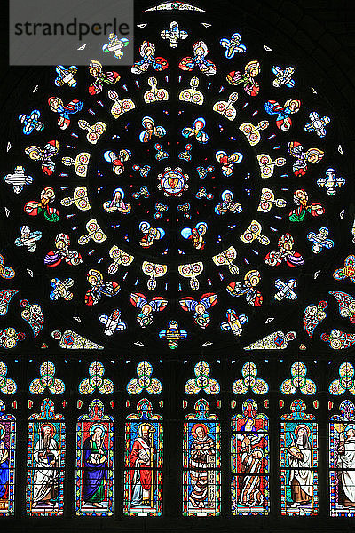 Rosenfenster in der Kirche Notre-Dame-des-Carmes  Pont-l´Abbate '